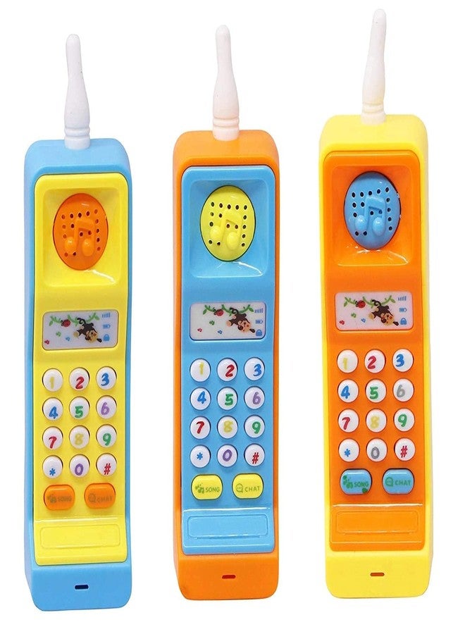 BlackZone Cordless Musical Toy Phone Mobile for Kids - Animal, Number and Keypress Sounds - Colorful Lights and Music Multicolor (Teliphone) - Image 4